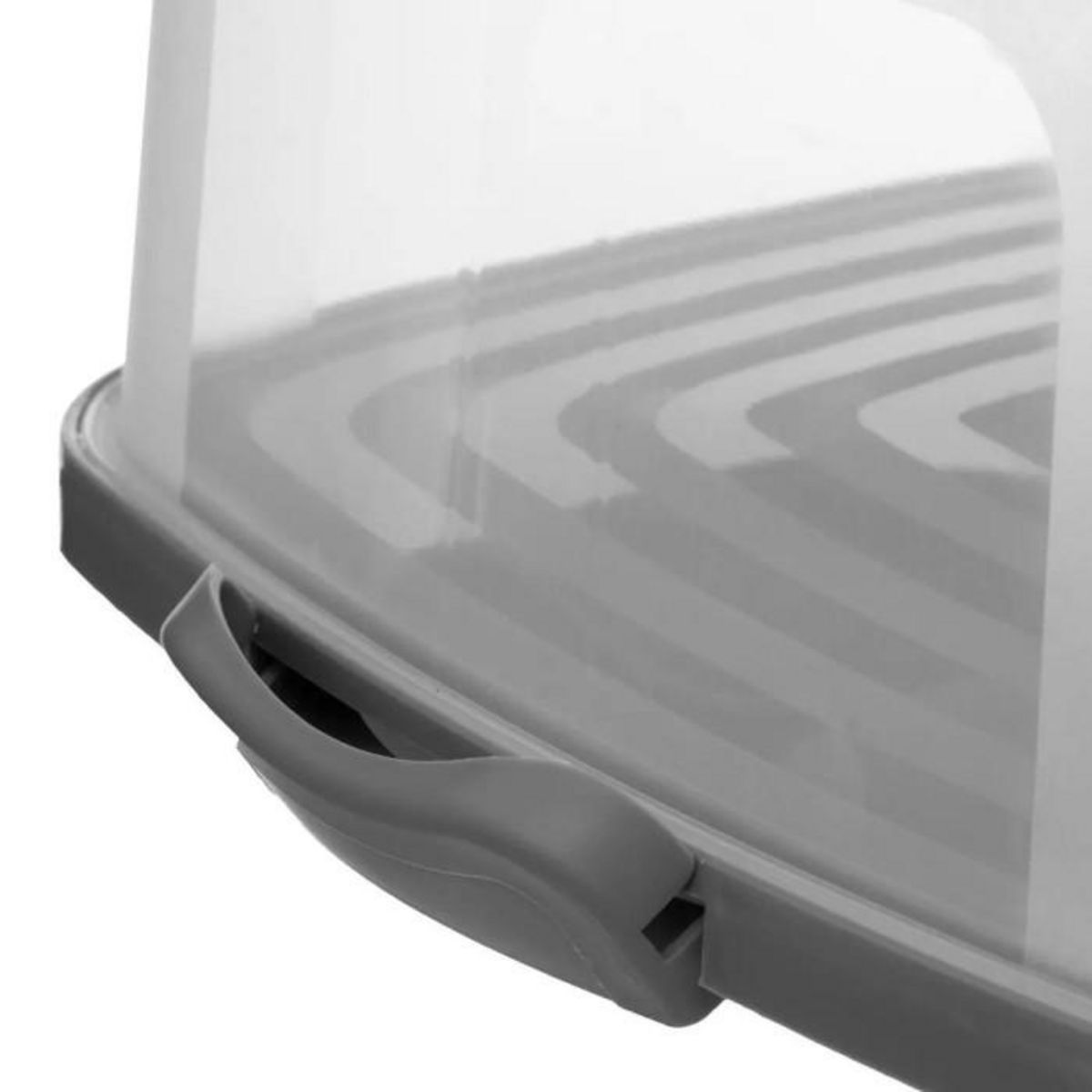 FIVE Boîte de Conservation Gâteaux Carrée  Cake  36cm Gris