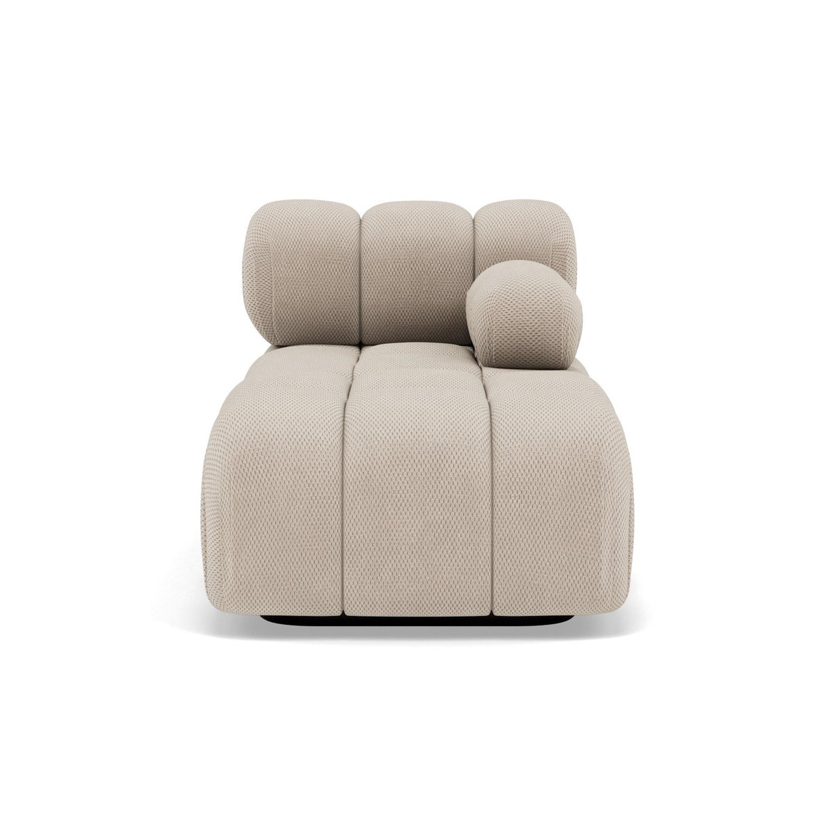 LISA DESIGN Ruby - module d'assise méridienne droite en velours texturé