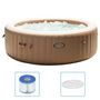 Voir la diapositive 2 : INTEX Intex Baignoire de massage a bulles ronde PureSpa 216x71cm 6 personnes