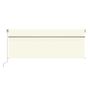 Voir la diapositive 3 : VIDAXL Auvent manuel retractable avec store 4x3 m Creme