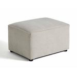 BEST MOBILIER Canopy - pouf - en tissu texturé. Coloris disponibles : Gris, Bleu, Violet, Beige, Vert