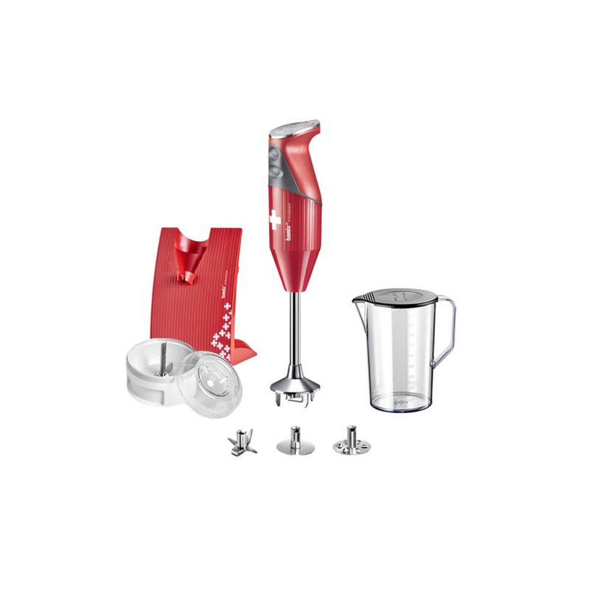 BAMIX Batteur Bamix MX1000007 SwissLine 200W rouge