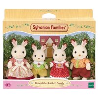 Sylvanian Families® Figurine jumeaux lapin chocolat et poussette 5432