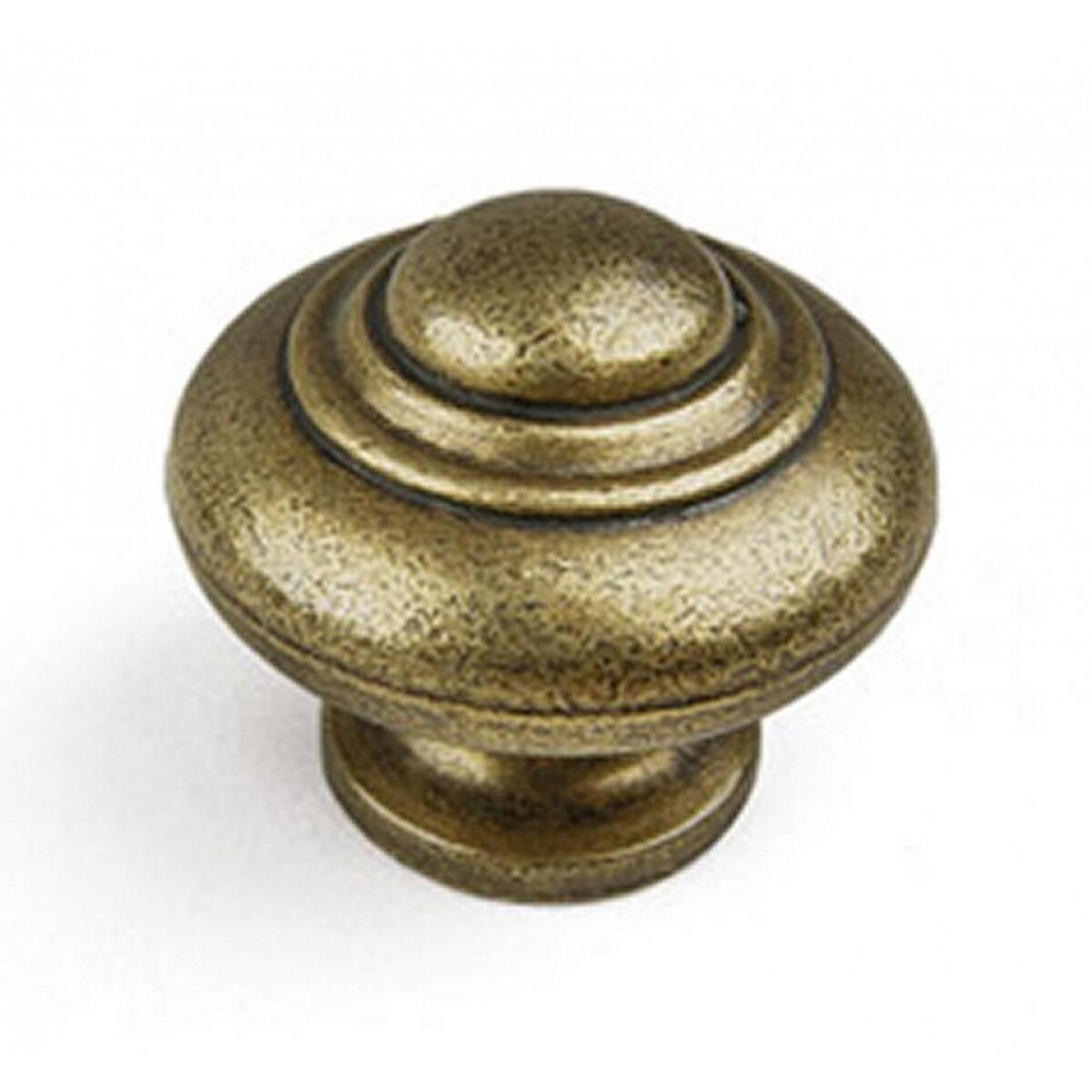 CENTRALE BRICO Bouton de meuble Rond vieil or zamak H.26 x l.30 x P.30 mm