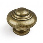CENTRALE BRICO Bouton de meuble Rond vieil or zamak H.26 x l.30 x P.30 mm