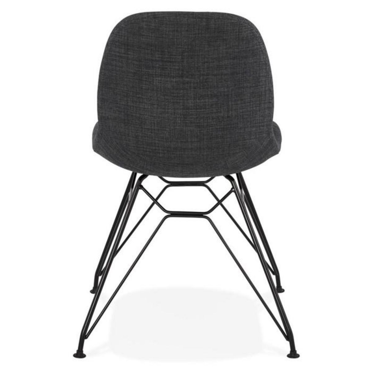 Paris Prix Chaise Design en Tissu  Sandes  83cm Gris & Noir