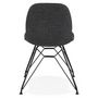 Voir la diapositive 5 : Paris Prix Chaise Design en Tissu  Sandes  83cm Gris & Noir