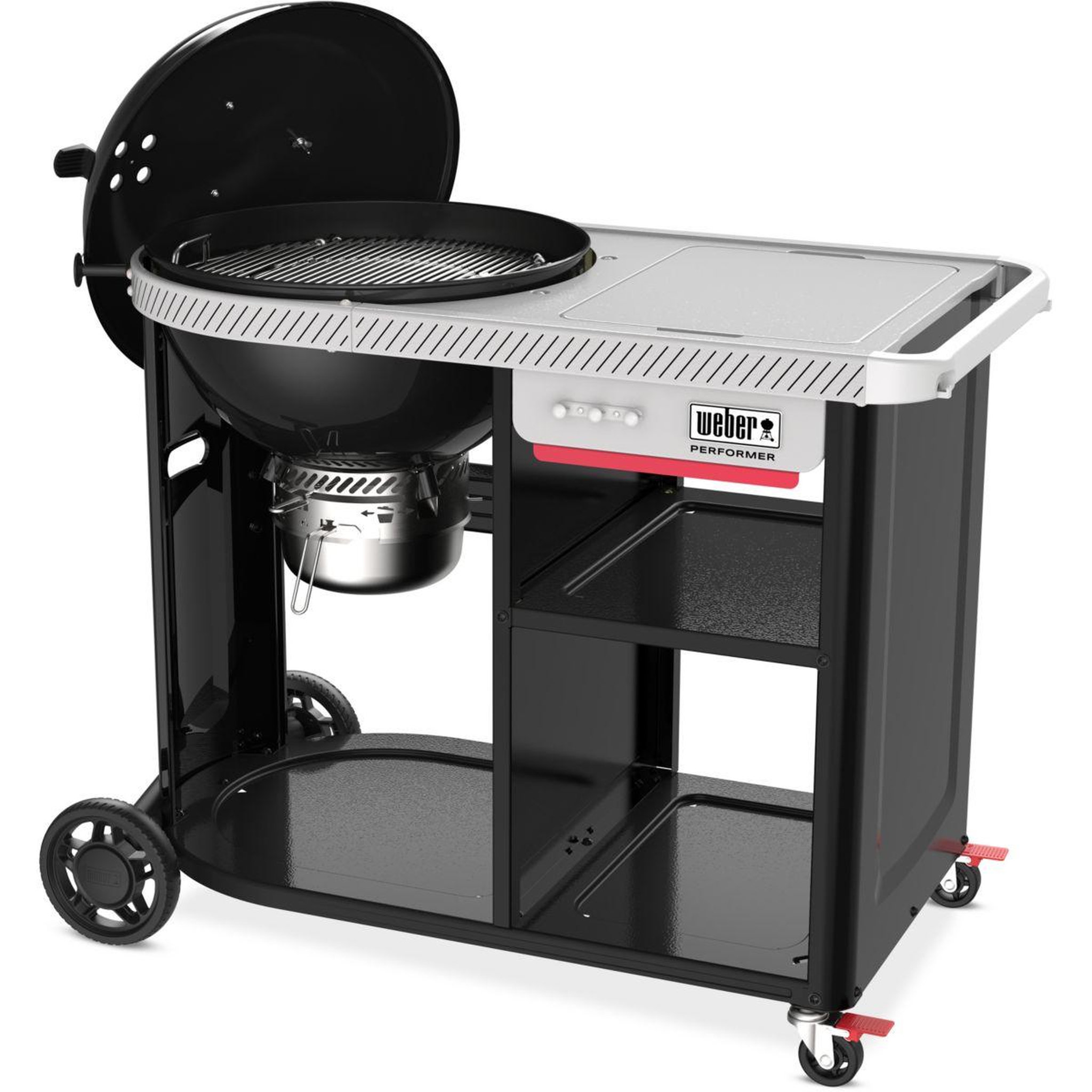Voir la diapositive 3 : Weber Barbecue charbon charbon performer premium 57 cm