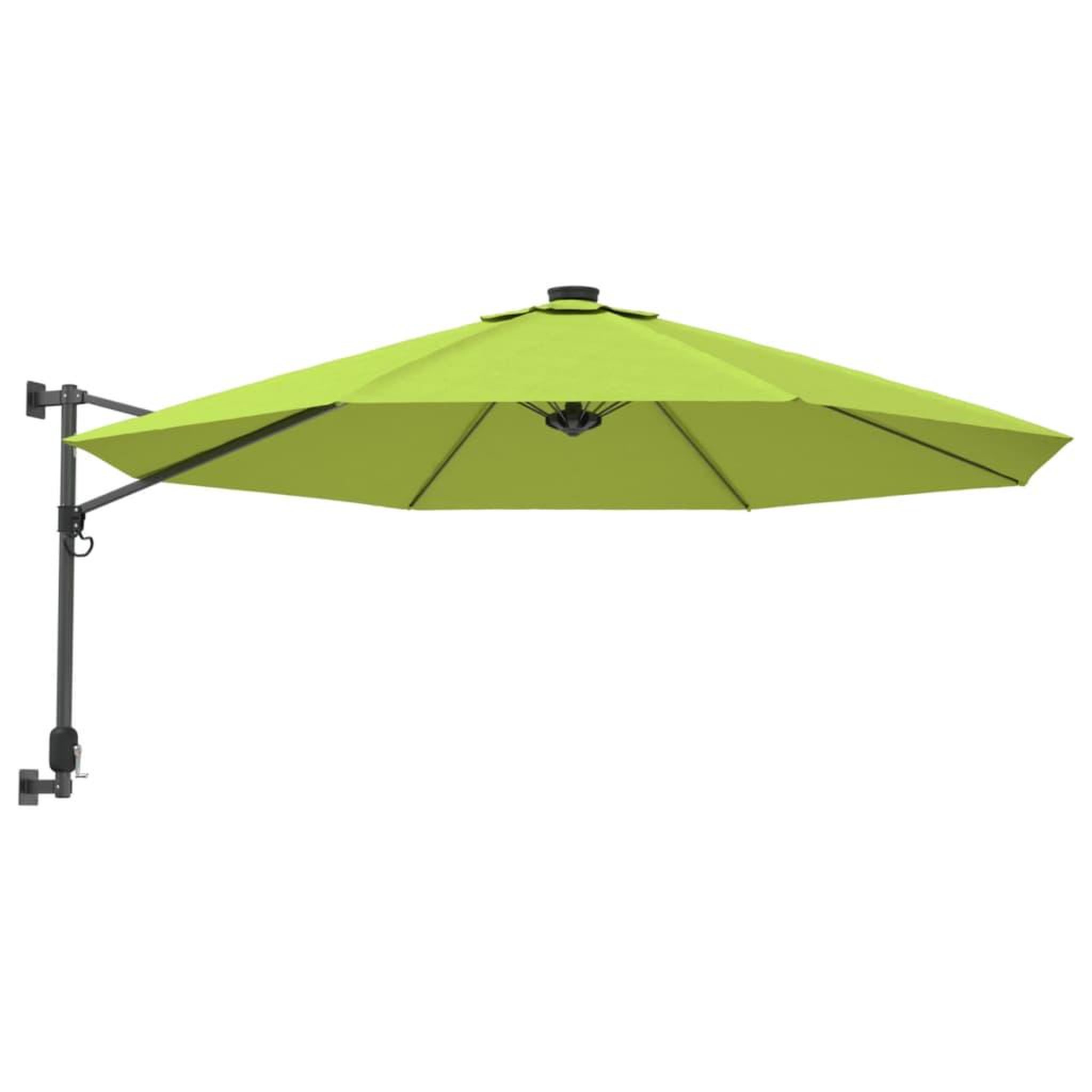 Voir la diapositive 2 : VIDAXL Parasol mural avec LES pomme verte 290 cm