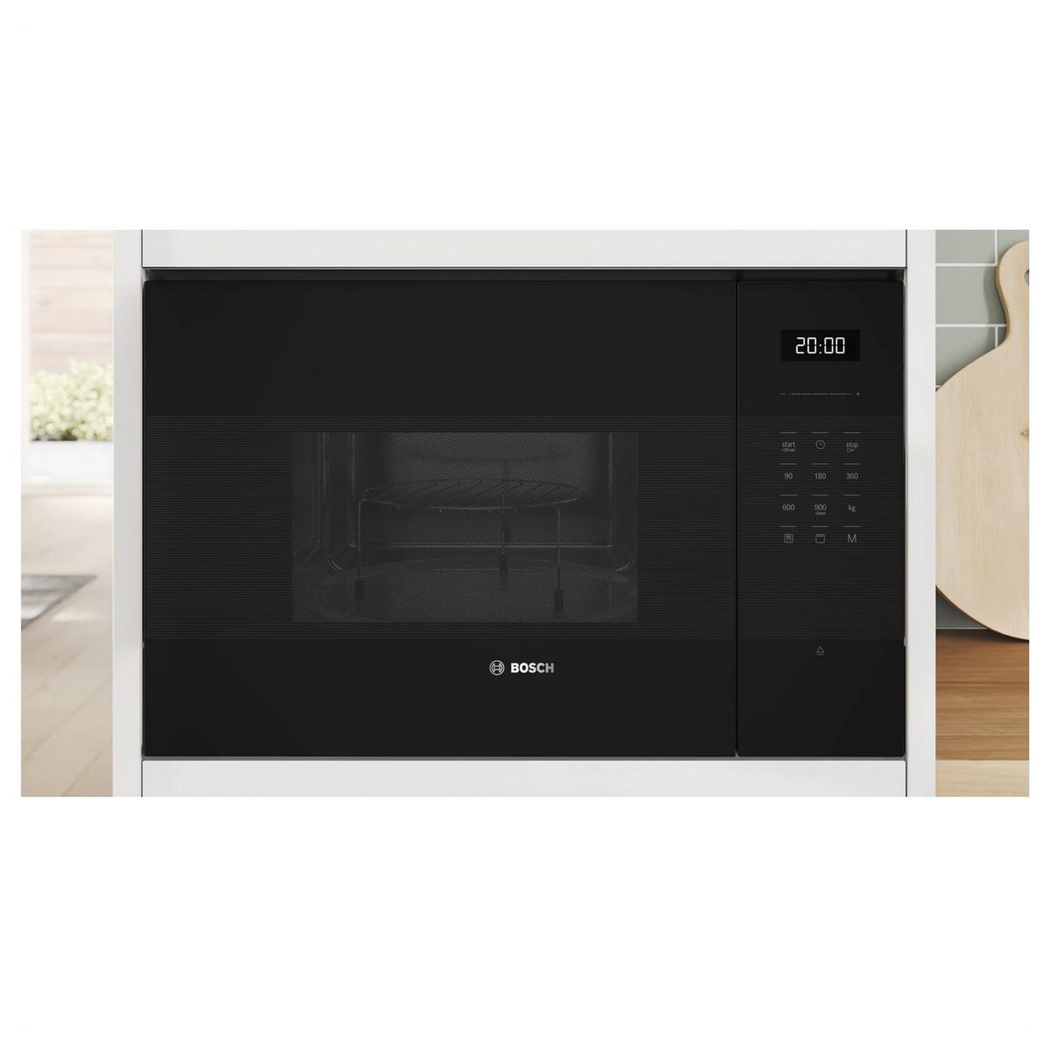 Voir la diapositive 2 : BOSCH Micro-ondes gril encastrable 25l 900w noir - BEL554MB2