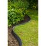 Voir la diapositive 4 : NATURE Bordure de jardin - PE recyclé épaisseur 3 mm, gris - H15 cm x 40 m