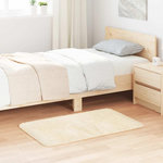 VIDAXL Tapis Shaggy a poils longs NAVARRA creme 60x100 cm polyester