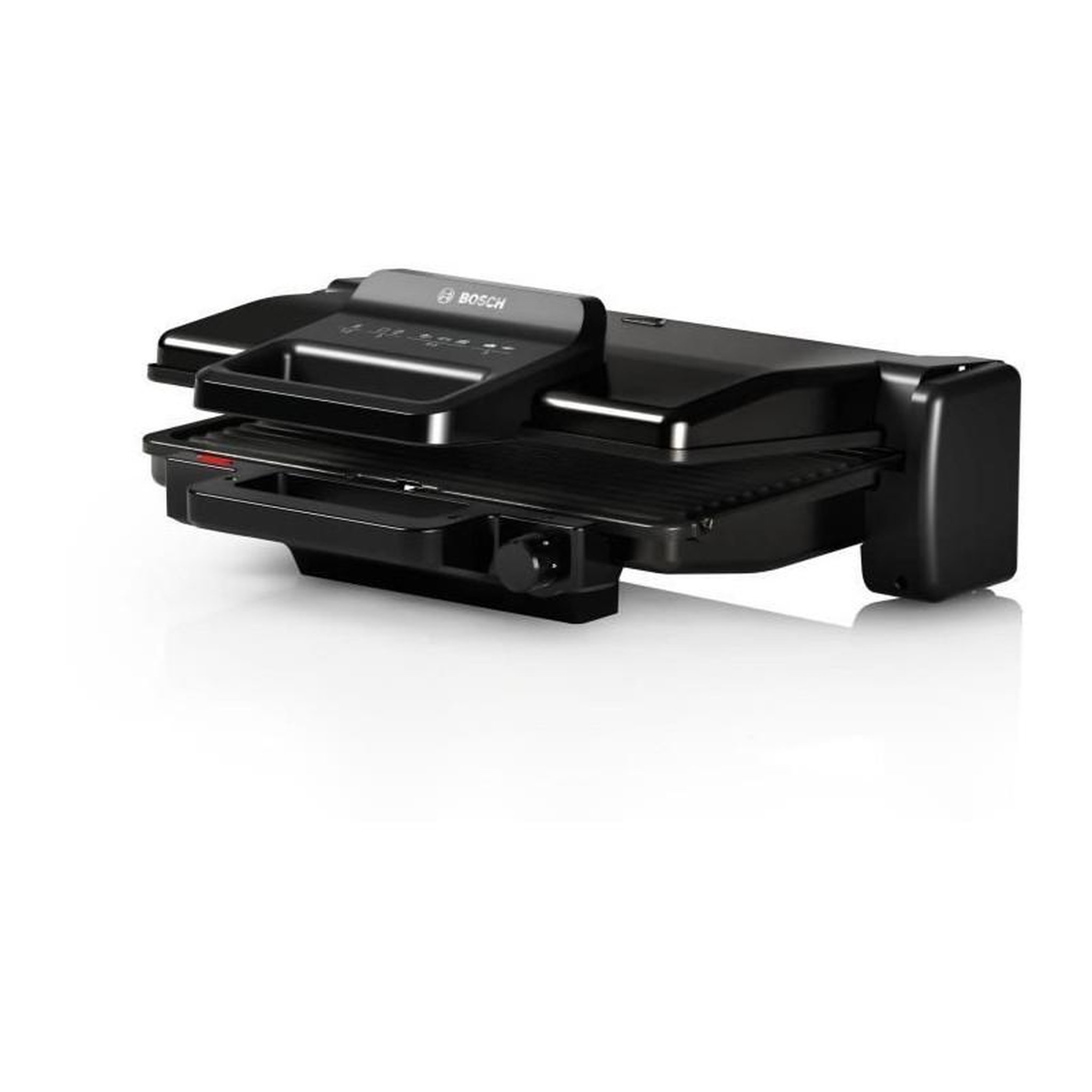 Voir la diapositive 2 : BOSCH Grille-Viande - BOSCH - TCG3323 - Noir Mat - 2000W - thermostat 5 niveaux - 3 positions : mode grill ou four, pierrade