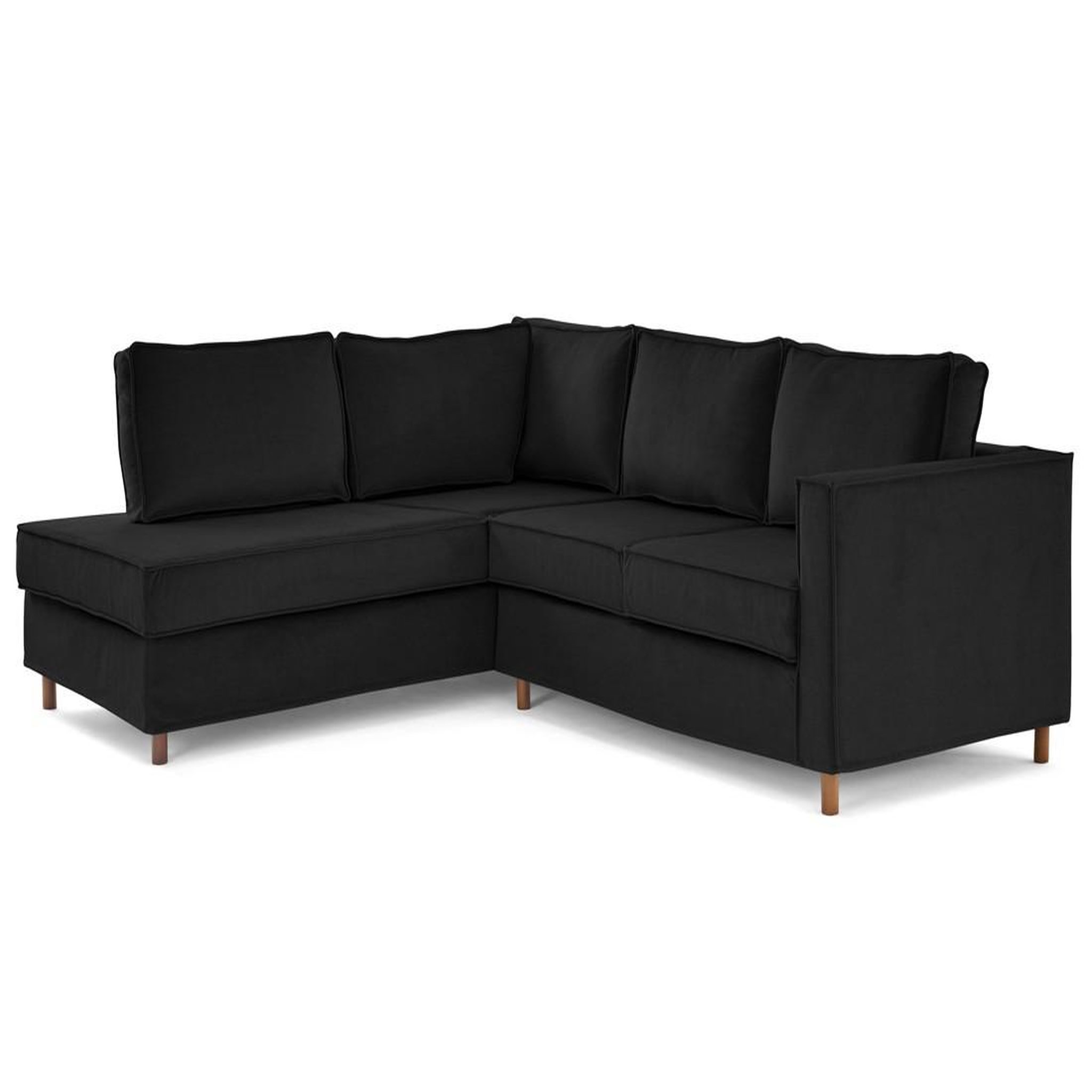 Voir la diapositive 3 : LISA DESIGN Jake - canapé déhoussable d'angle gauche 5 places en velours