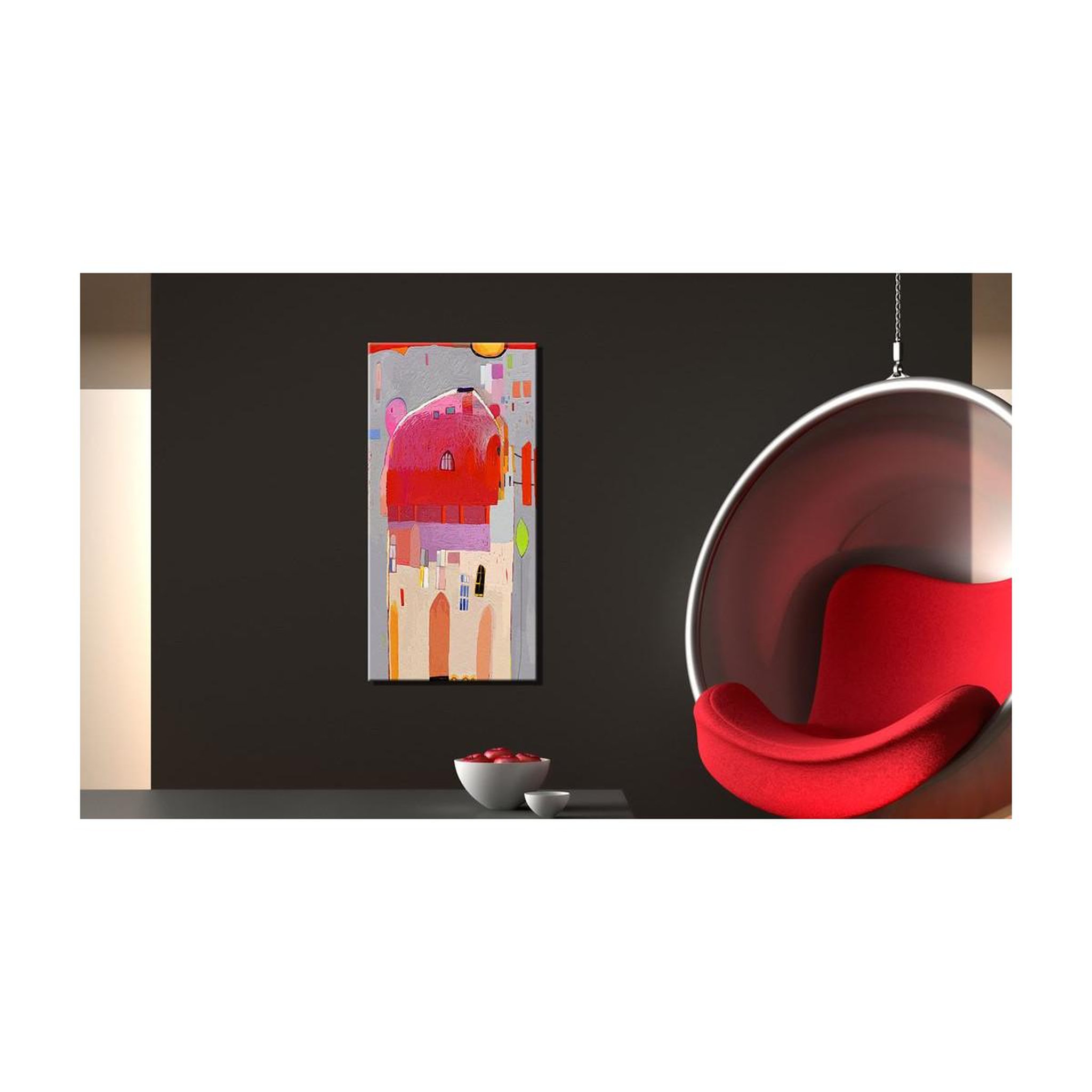 Voir la diapositive 2 : Paris Prix Tableau imprimé  dans ma maison magique...  40x80cm