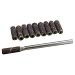 MAXICRAFT 10 tambours abrasifs haute qualité Ø 4 mm + support