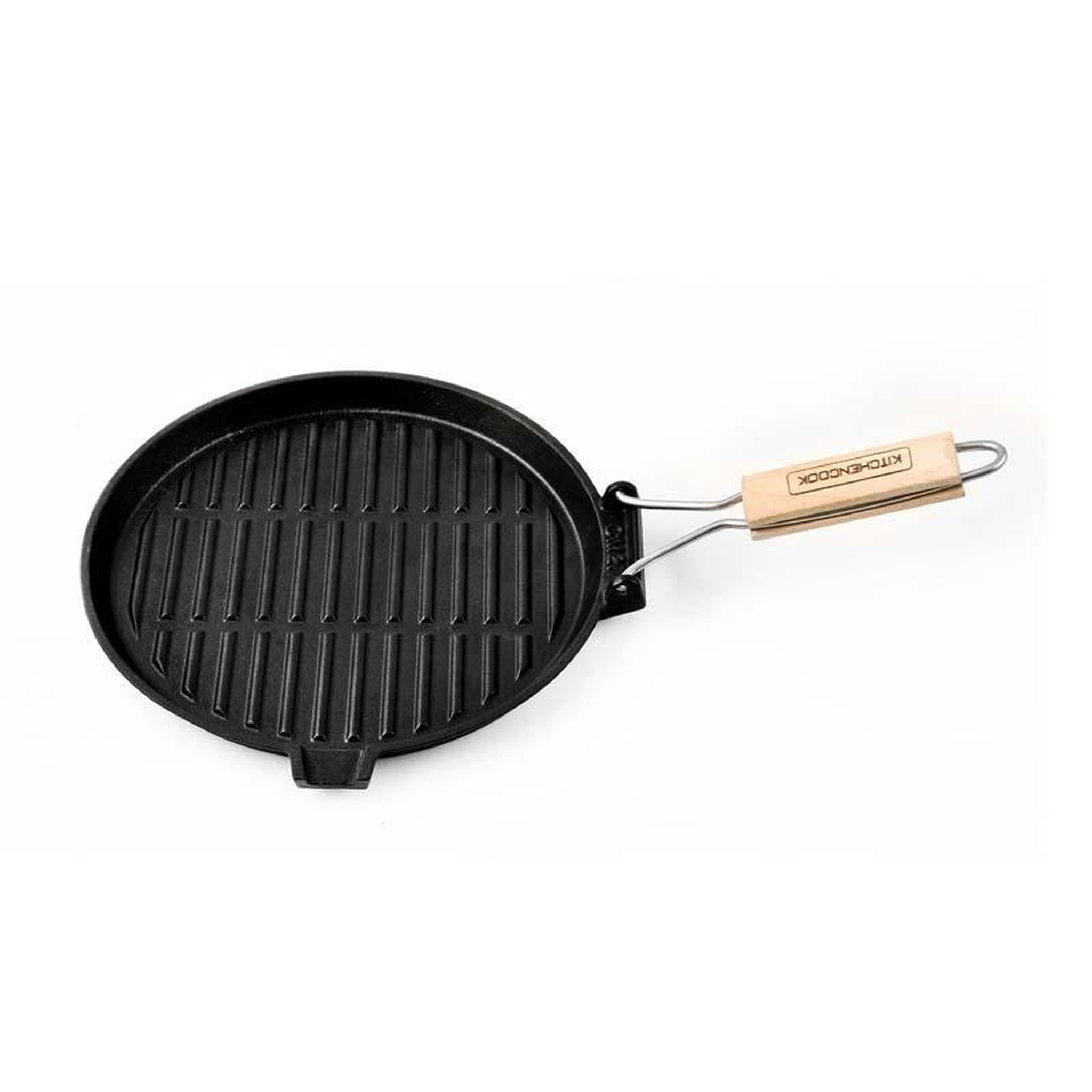 Voir la diapositive 4 : KITCHENCOOK Grill rond en fonte émaillée 27 cm grill27a tfi kitchencook