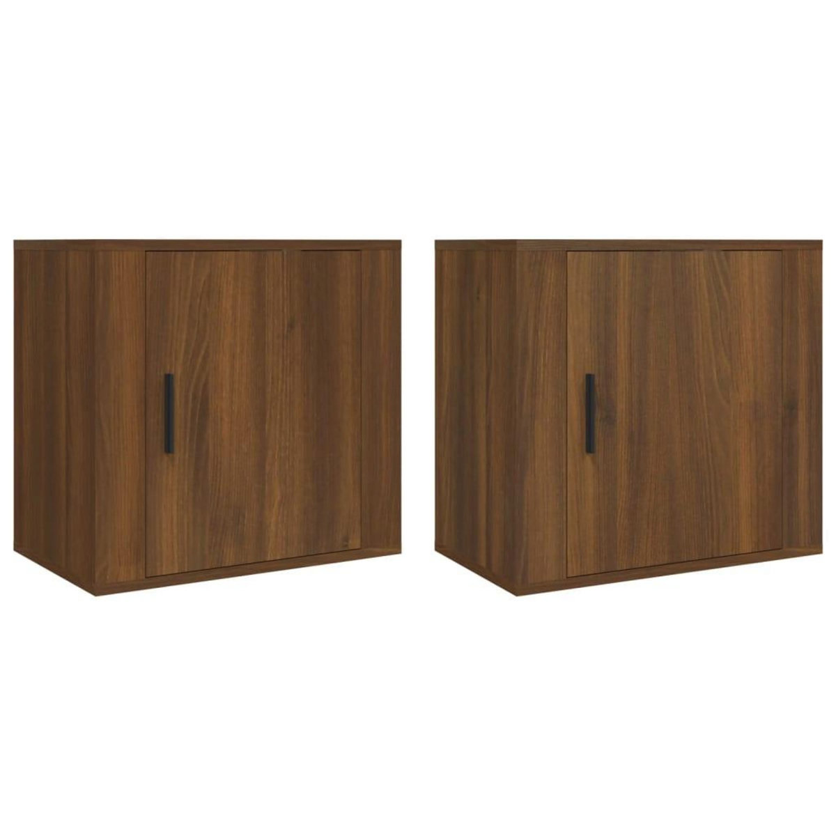 VIDAXL Tables de chevet murales 2 pcs Chene marron 50x30x47 cm