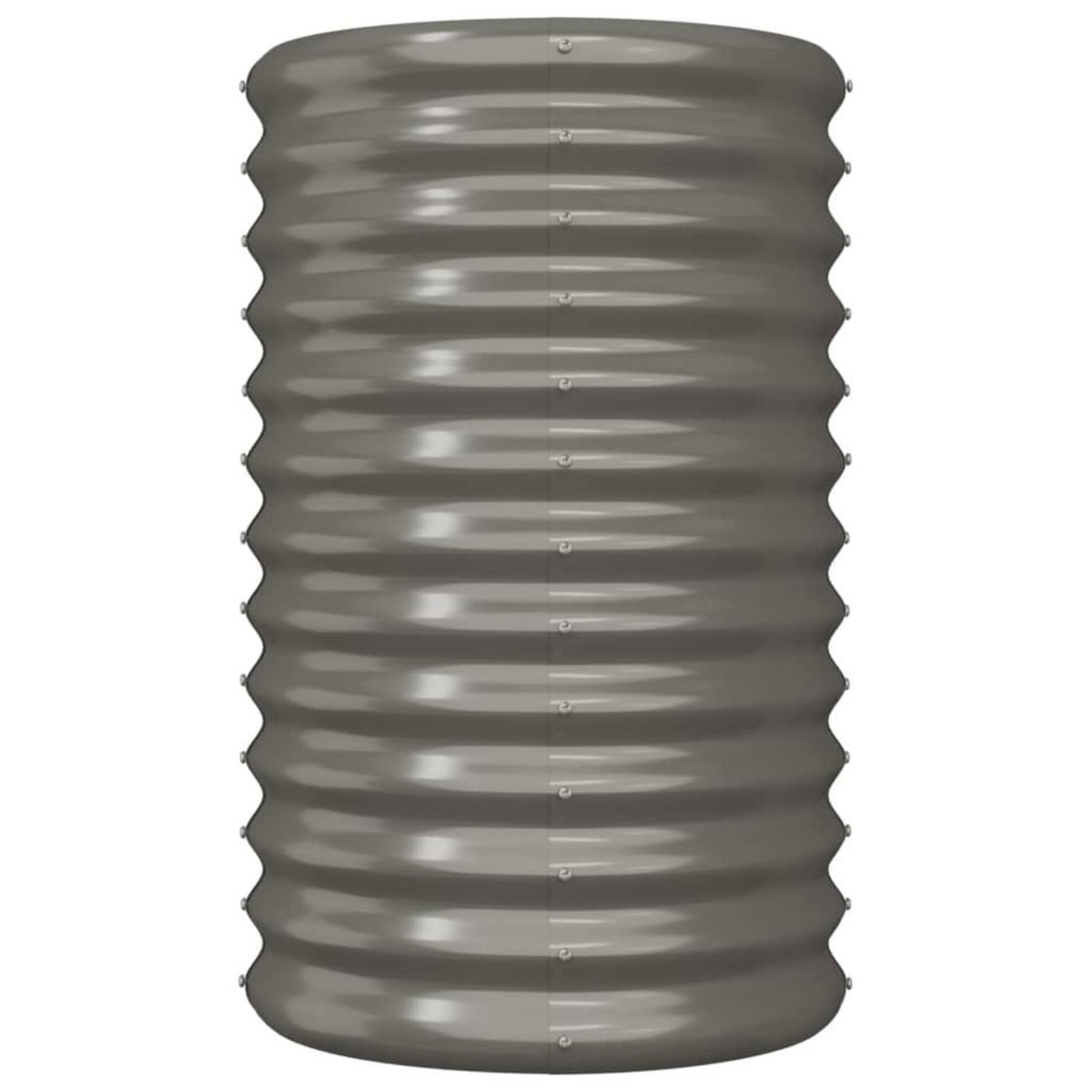 VIDAXL Jardiniere de jardin Acier enduit de poudre 40x40x68 cm Gris