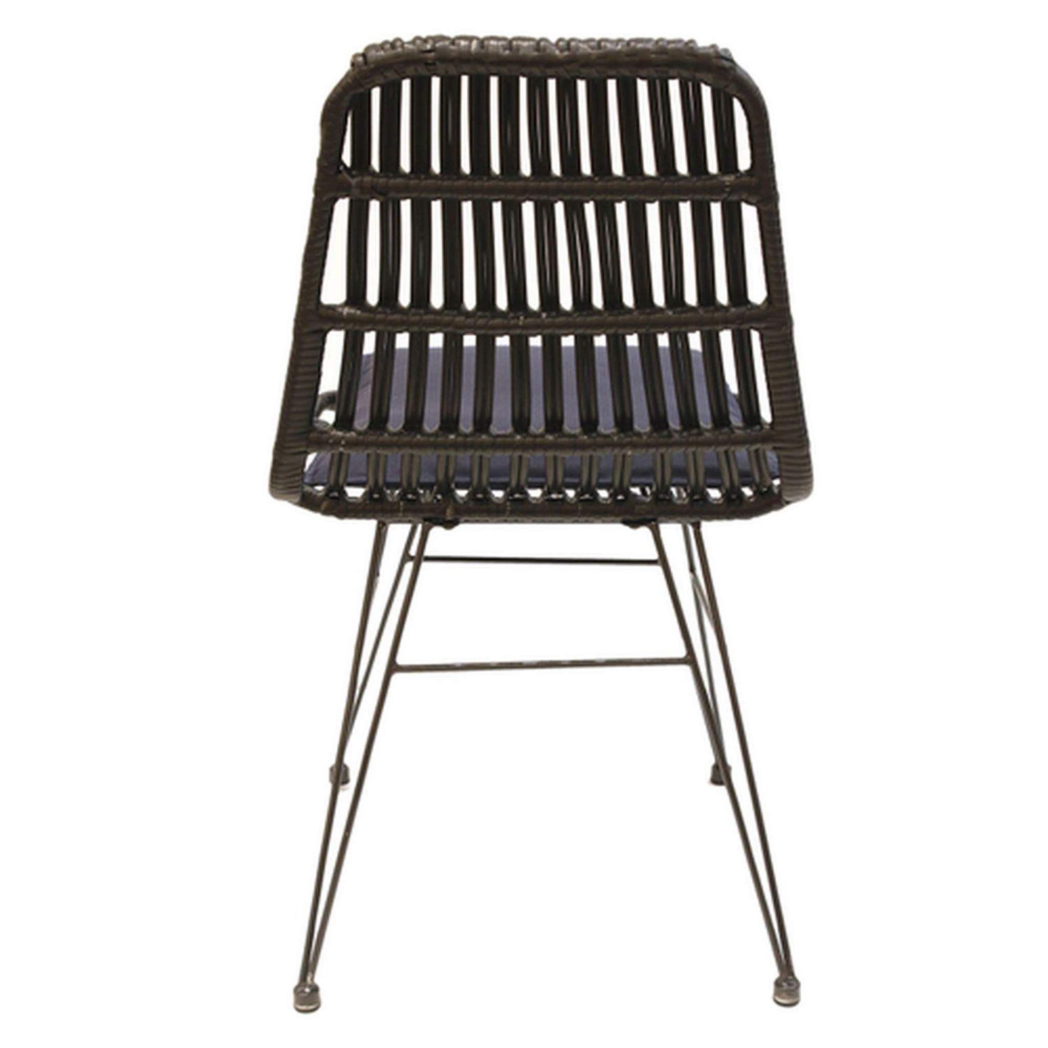 Voir la diapositive 4 : The Home Deco Factory Chaise de jardin tressée design ethnique Surabaya