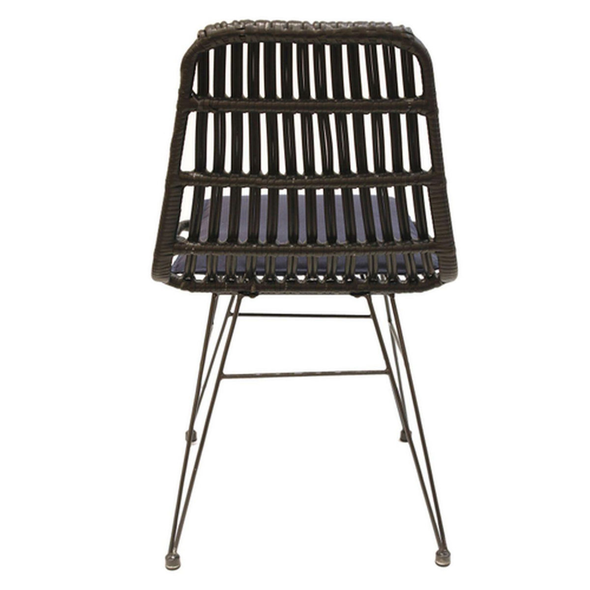 The Home Deco Factory Chaise de jardin tressée design ethnique Surabaya