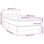 Voir la diapositive 6 : VIDAXL Sommier a lattes de lit et matelas et LED Marron fonce 80x200cm