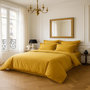 Voir la diapositive 2 : BATON ROUGE Housse de couette 100% satin de coton 105 fils uni