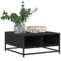Voir la diapositive 4 : VIDAXL Table basse noir 60,5x60,5x30 cm bois d'ingenierie et metal