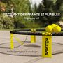 Voir la diapositive 5 : HOMCOM Jeu de plage Spikeball - set complet filet, 3 balles, pompe, sac transport - noir jaune