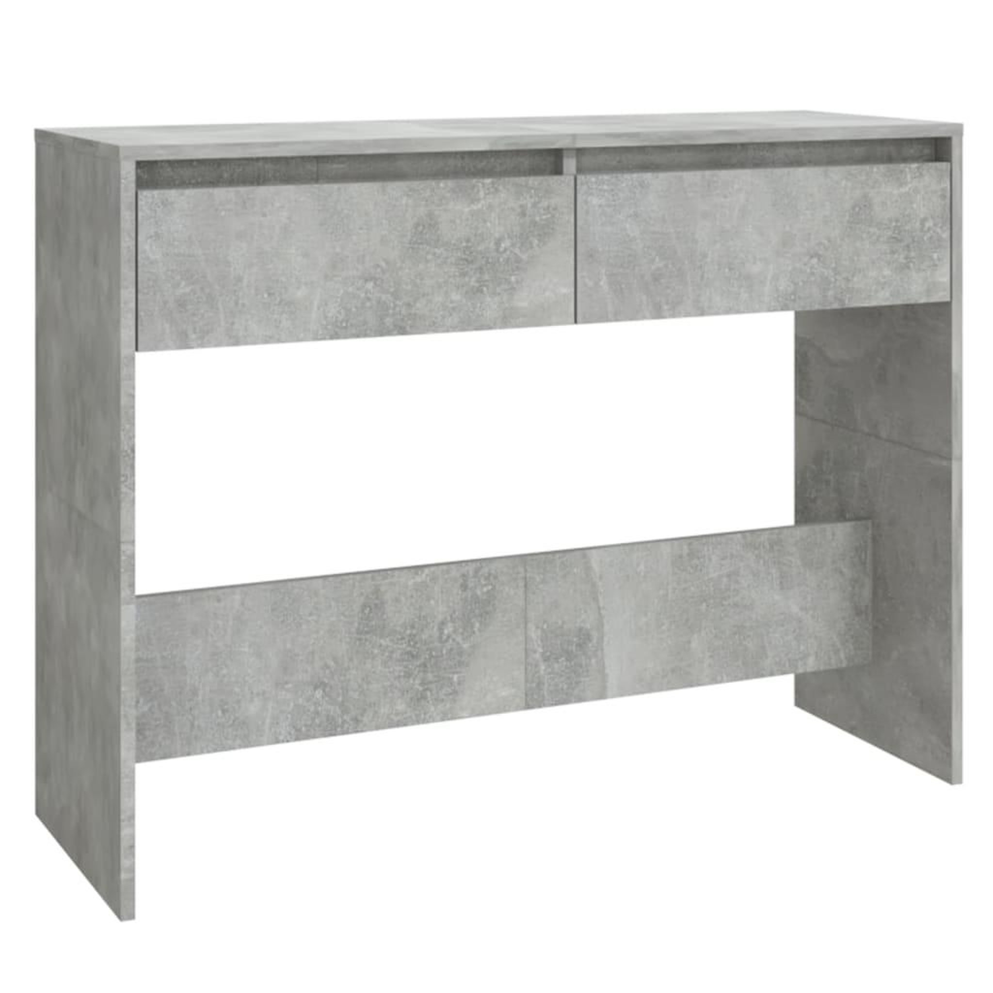 Voir la diapositive 2 : VIDAXL Table console gris beton 100x35x76,5 cm bois d'ingenierie
