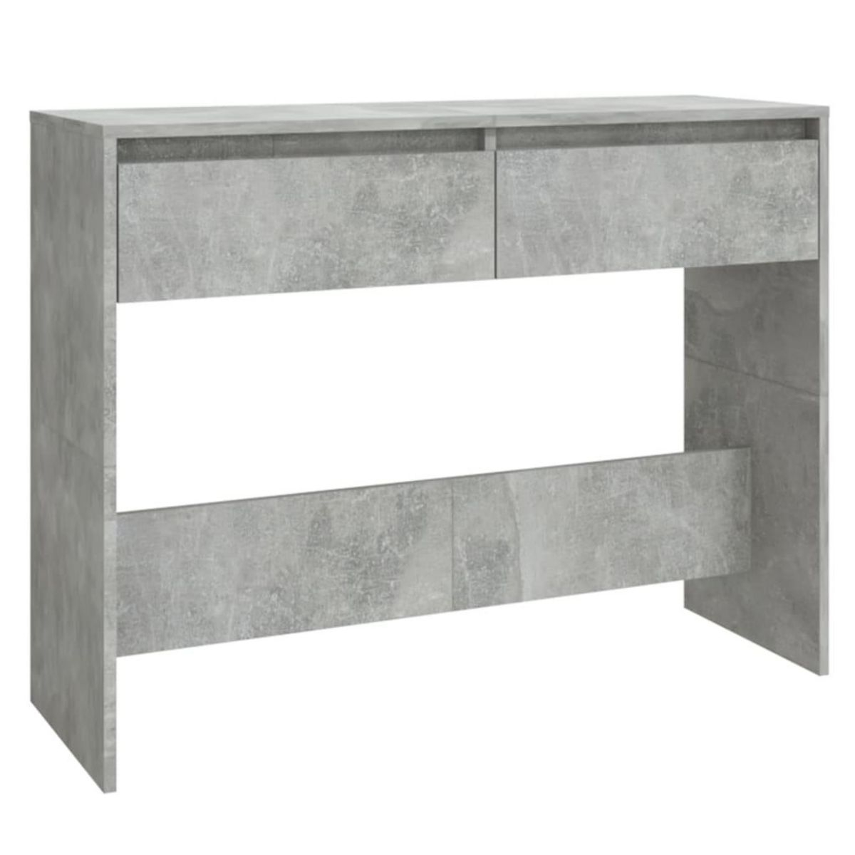 VIDAXL Table console gris beton 100x35x76,5 cm bois d'ingenierie