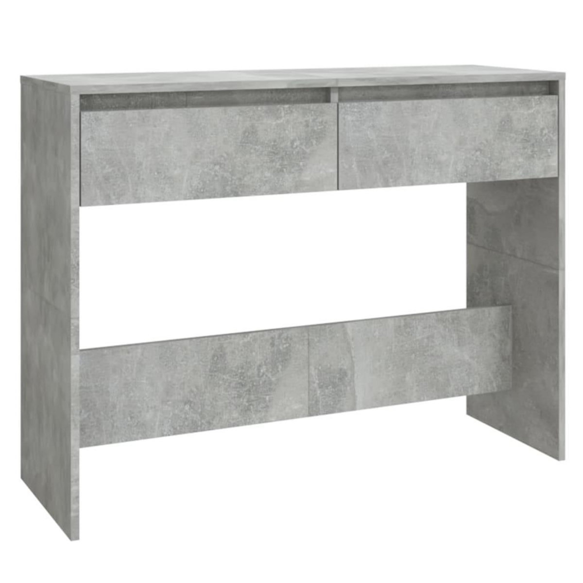 VIDAXL Table console gris beton 100x35x76,5 cm bois d'ingenierie