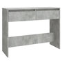 Voir la diapositive 2 : VIDAXL Table console gris beton 100x35x76,5 cm bois d'ingenierie