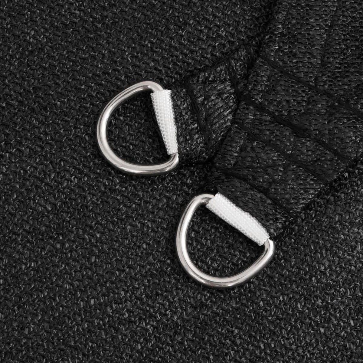 VIDAXL Voile d'ombrage 160 g/m^2 Noir 2x5 m PEHD