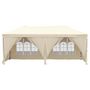 Voir la diapositive 3 : VIDAXL Tente de reception pliable avec parois Creme 3x6 m