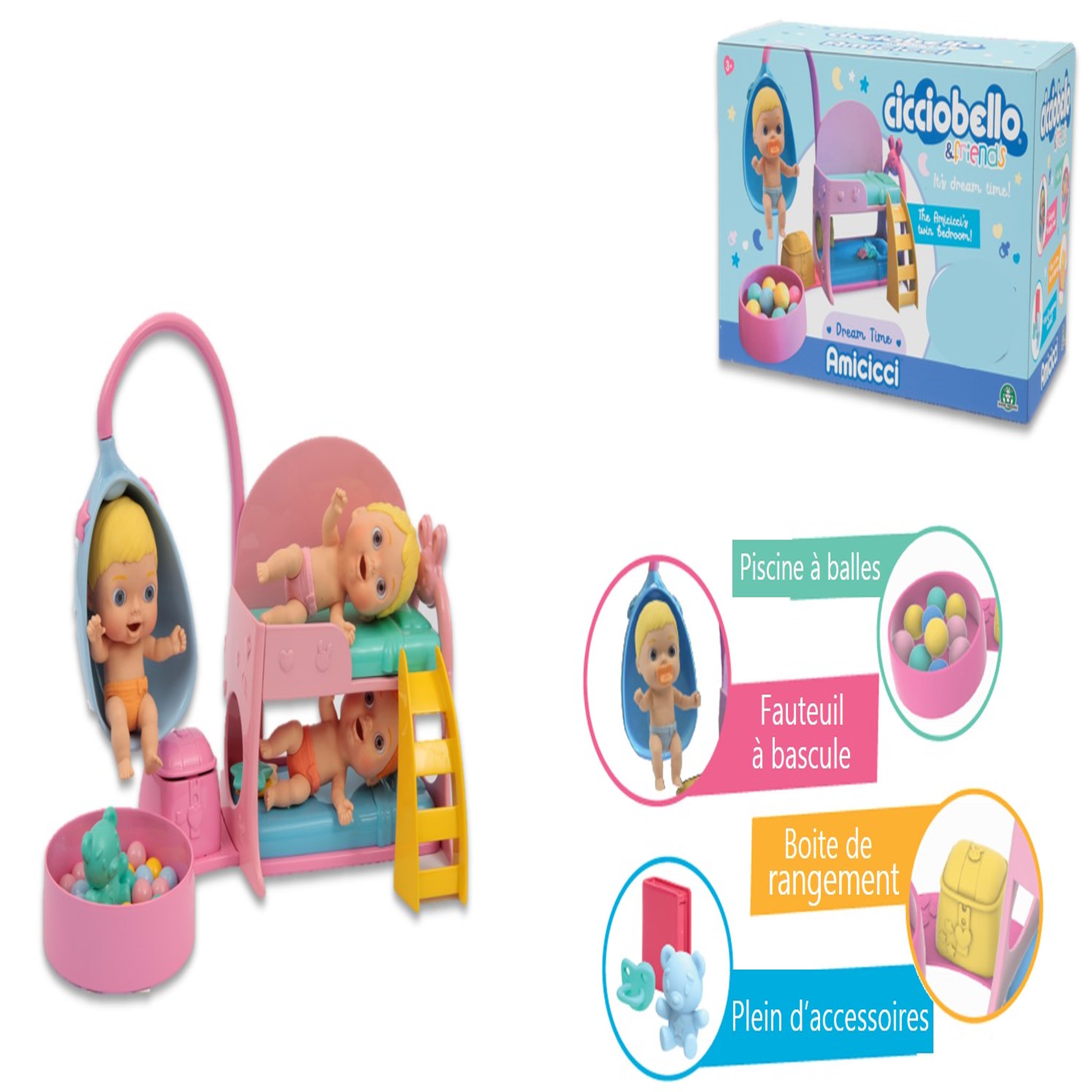 GP TOYS Poupée Cicciobello Amicicci Dream Time
