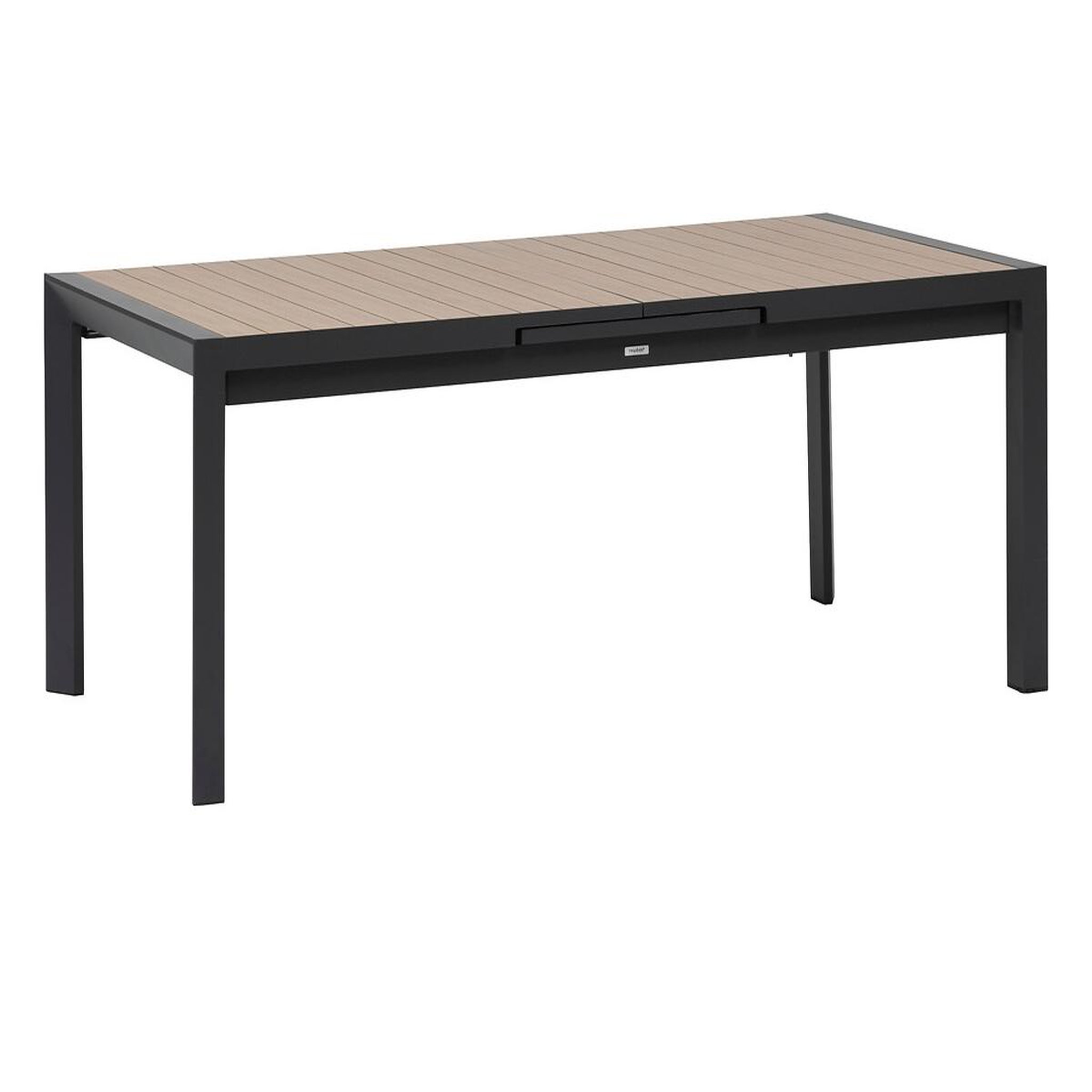 HESPERIDE Table de jardin rectangulaire extensible en aluminium Evasion Honey/Graphite 8/10 places - Hespéride