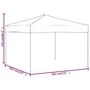 Voir la diapositive 6 : VIDAXL Tente de reception pliable Taupe 3x3 m