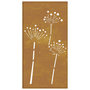Voir la diapositive 5 : VIDAXL Decoration murale jardin 105x55 cm acier corten design de fleur