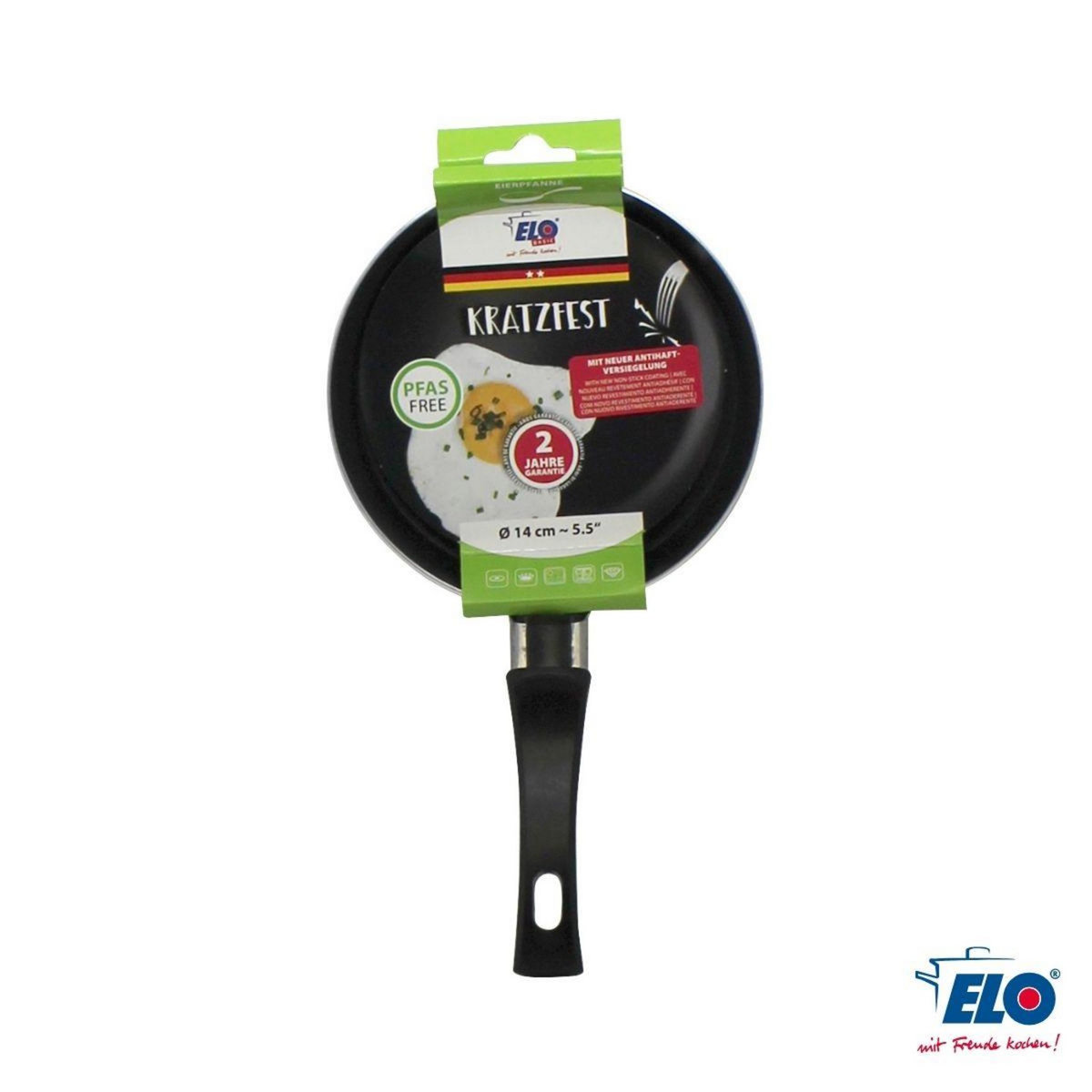 ELO Ensemble de 2 Mini poêles à crêpe avec revêtement en céramique 14 cm ELO Juwel de Luxe