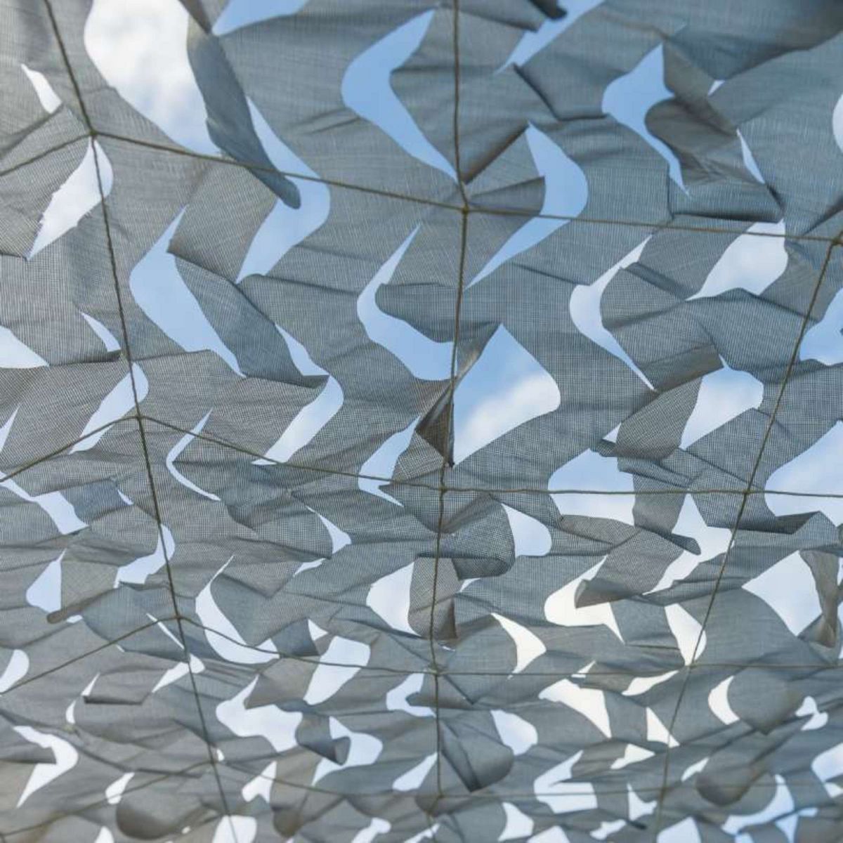  Toile d'ombrage ajourée grise 120 g/m2  2 x 3m