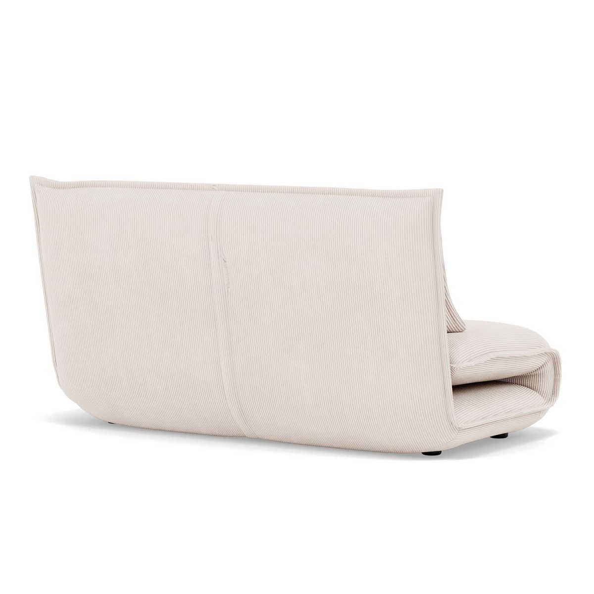 BEST MOBILIER Candice - banquette 2 places convertible clic-clac en velours côtelé