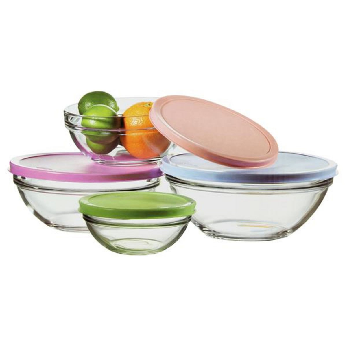 Konzept 11 Lot de 2 saladiers rectangulaires en verre 19 x 19 cm - 1,7