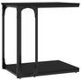 Voir la diapositive 2 : VIDAXL Table d'appoint Noir 50x35x52 cm Bois d'ingenierie