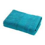 Paris Prix Serviette de Toilette  Tendresse  50x90cm Bleu Paon