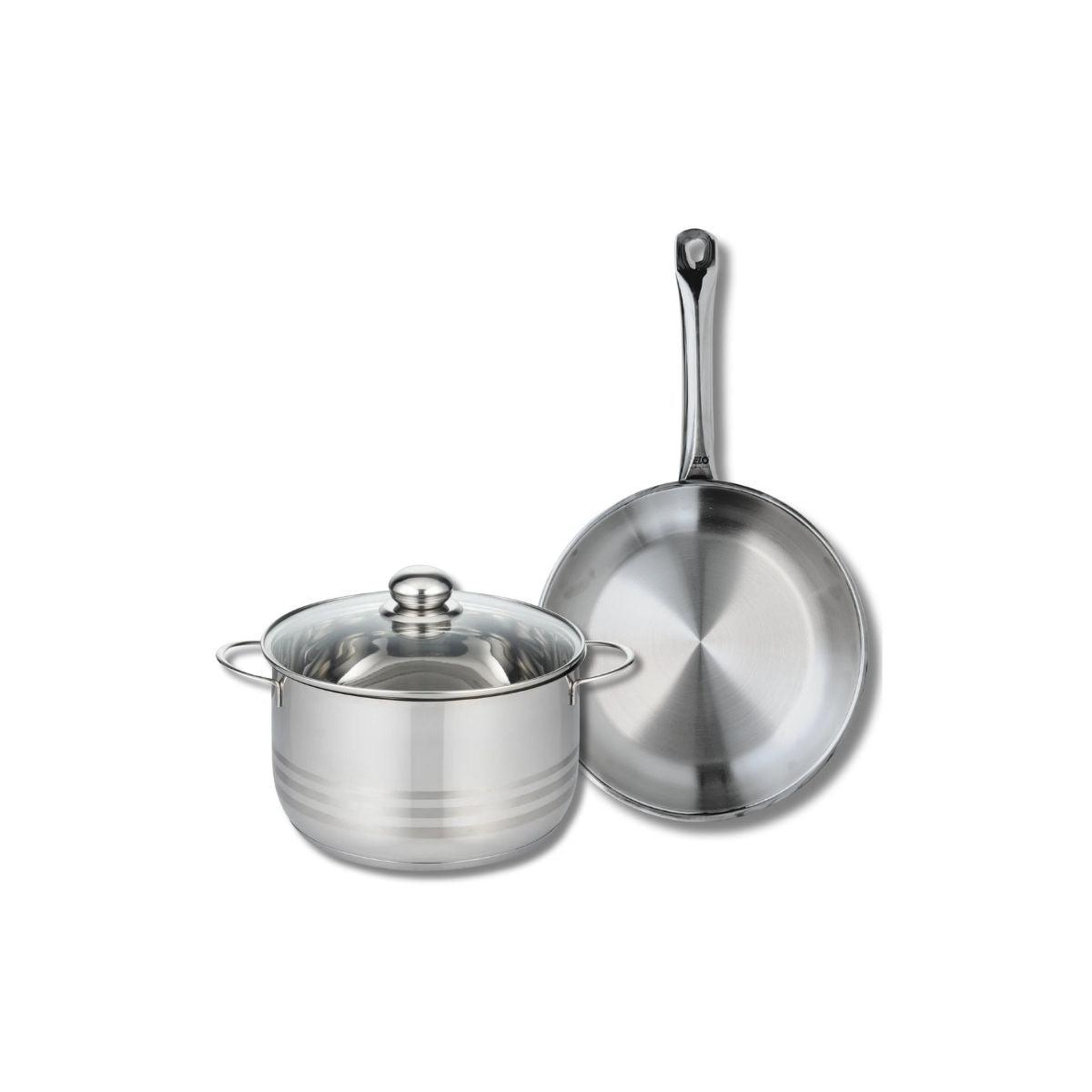 ELO Ensemble de 1 poêle de cuisson 28 cm et 1 faitout 24 cm elo profi brillant
