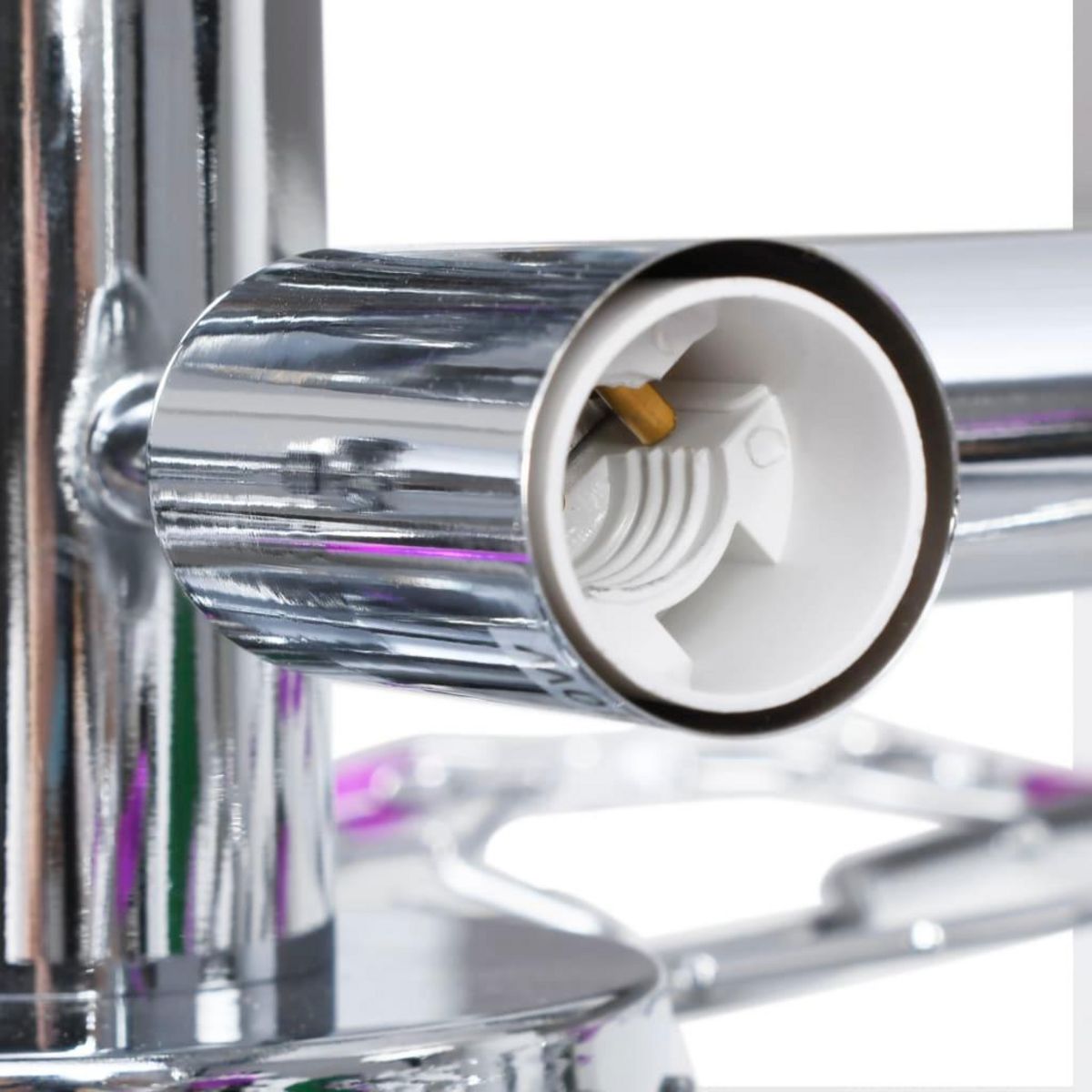 VIDAXL Plafonnier a bras feuille en cristal acrylique 5 ampoules E14