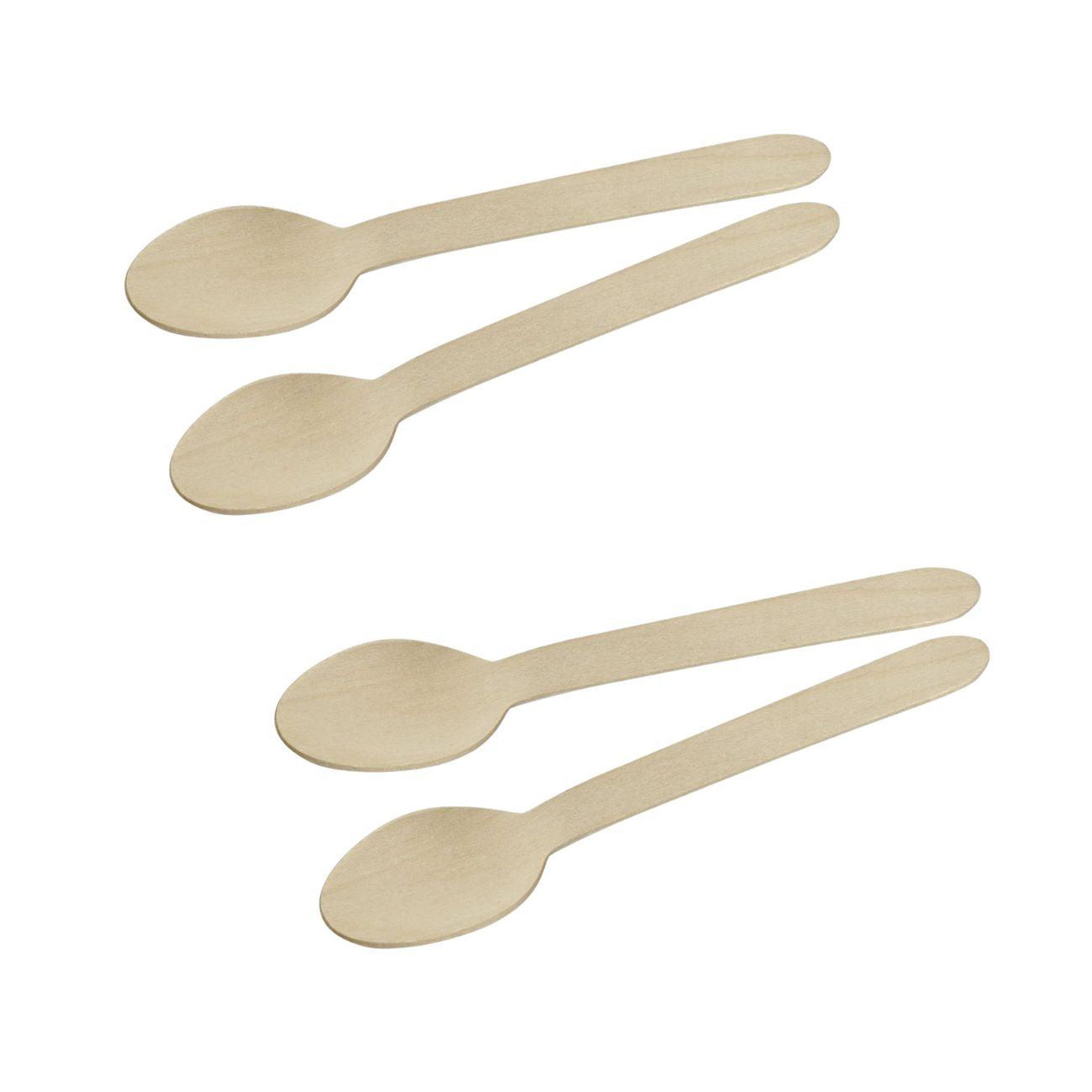 Fackelmann Set de 2 ustensiles de cuisine cuillère à café en bois fackelmann nature fsc