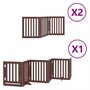 Voir la diapositive 2 : VIDAXL Barriere pour chien porte pliable 12 panneaux bois de peuplier