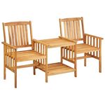VIDAXL Chaises de jardin avec table a the 159x61x92 cm Bois d'acacia